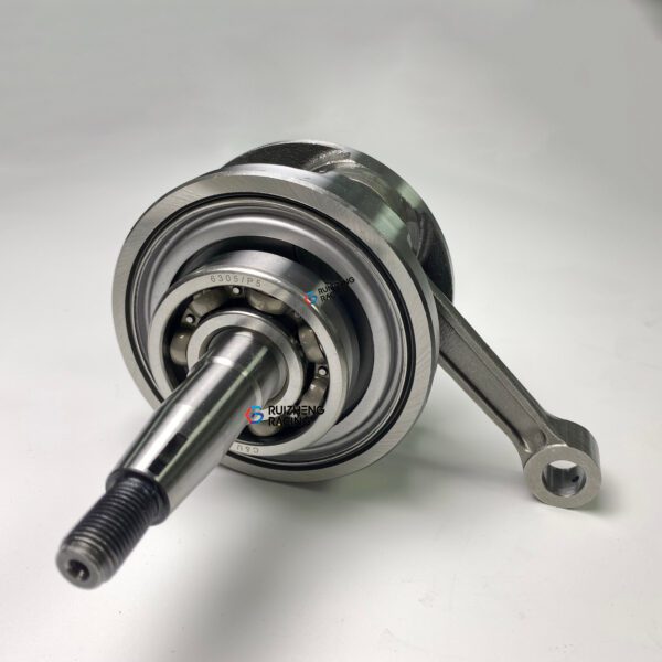Close-up of hardened crank pin and CNC surface finish on NMAX Racing Crankshaft