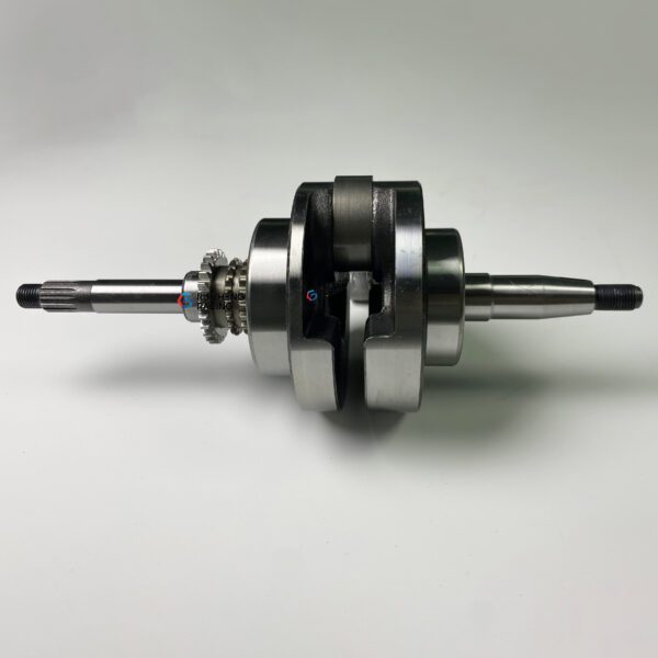 Front view of Ruizheng Racing NMAX Racing Crankshaft with 65.7mm stroke