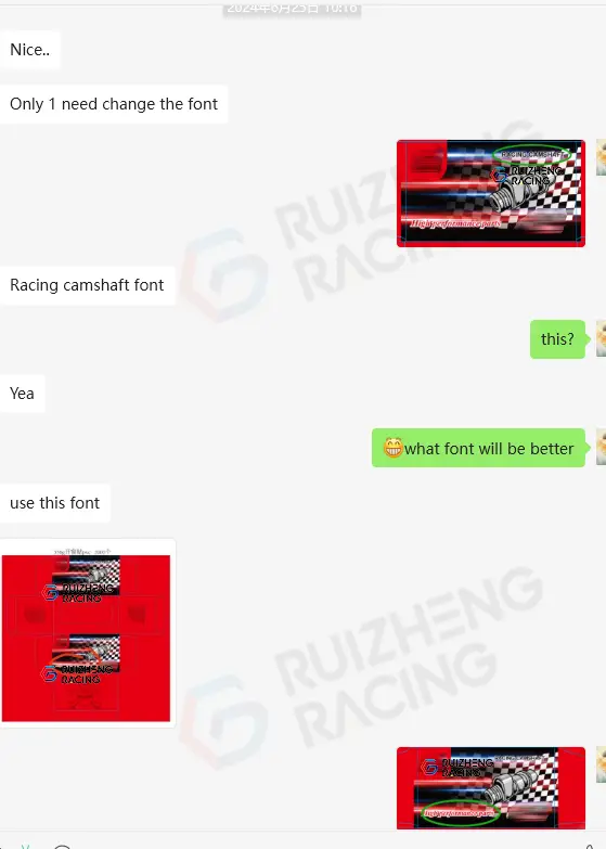 Raw PCX150 Camshaft packaging design discussion