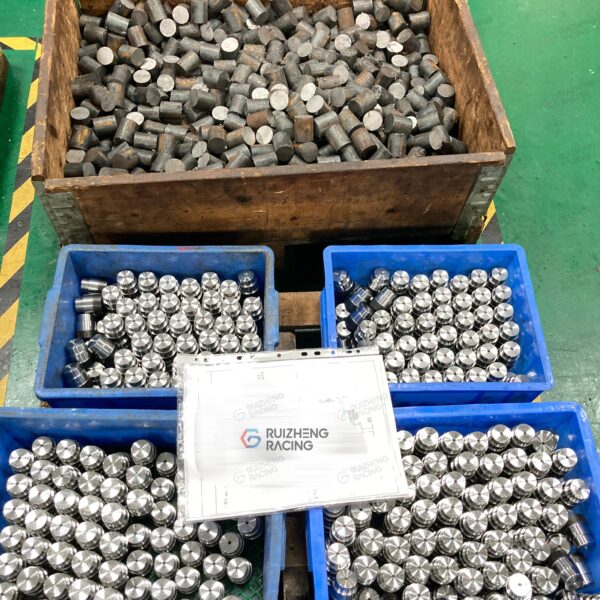 Crank pin raw material and semi-finished parts for motorcycle engine manufacturing