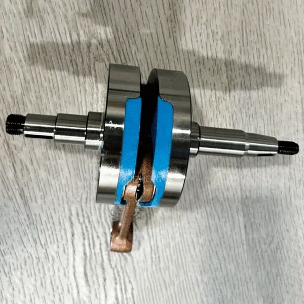 Suzuki AX100 crankshaft front view motorcycle engine part