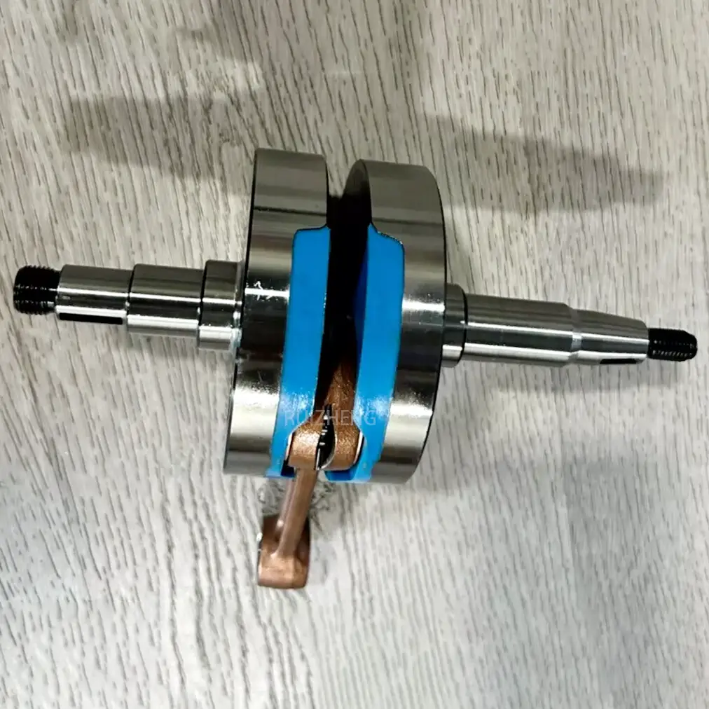 Suzuki AX100 crankshaft front view motorcycle engine part