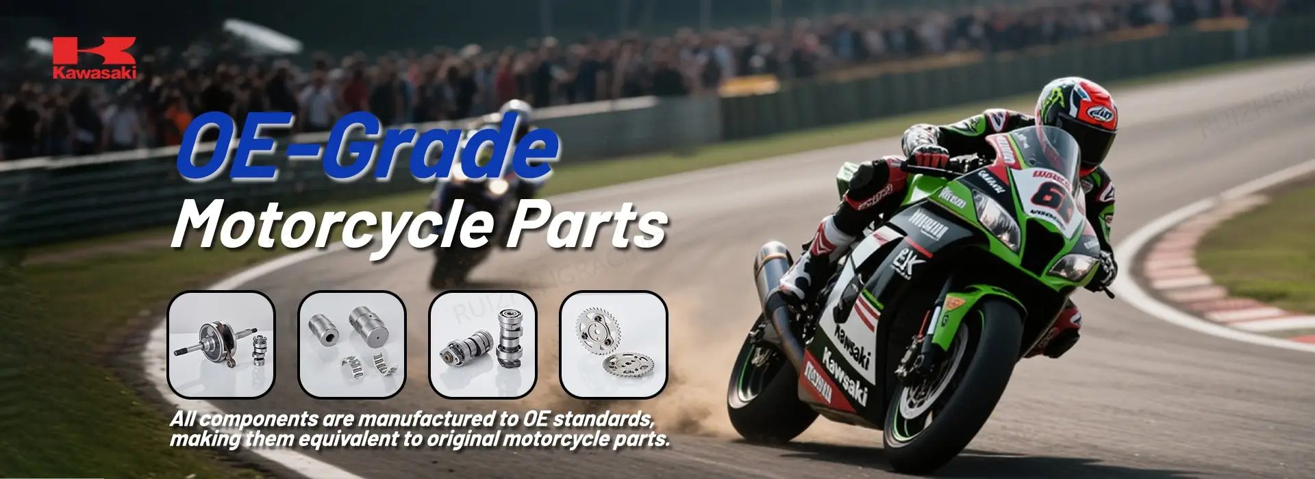 Kawasaki motorcycle performance parts – racing camshaft & crankshaft