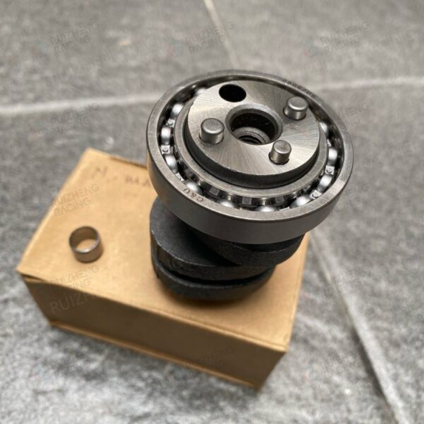 Close-up of Yamaha NMAX unfinished camshaft surface