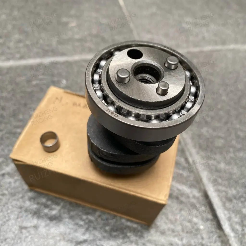 Close-up of Yamaha NMAX unfinished camshaft surface