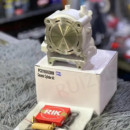 Complete PCX160 ceramic cylinder kit with piston and rings
