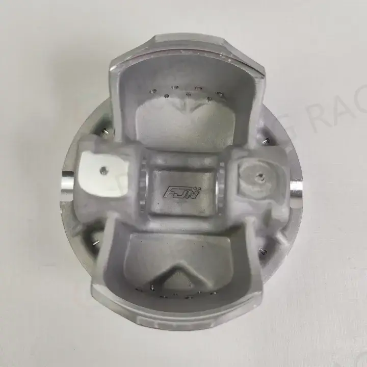 PCX160 four valve piston back view with machining detail