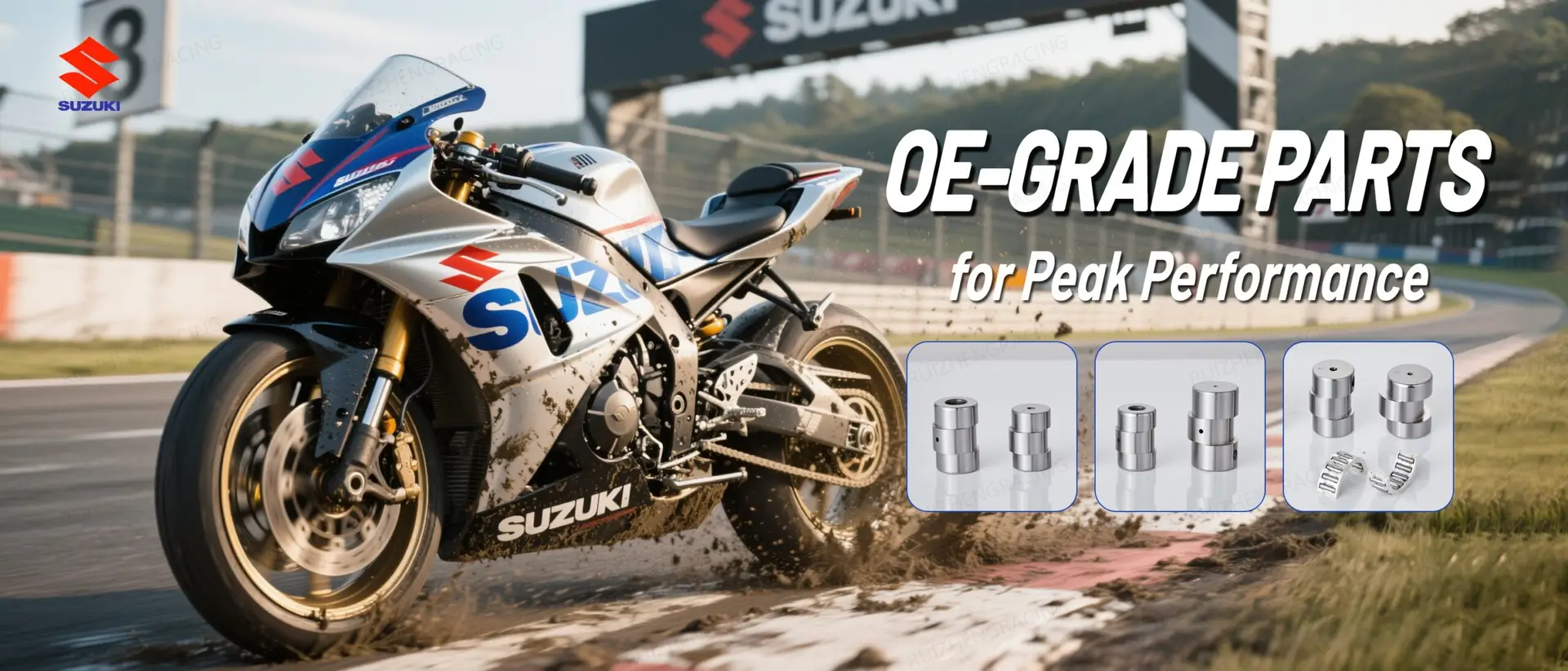 Suzuki motorcycle engine parts – crankshaft, camshaft, tuning upgrades