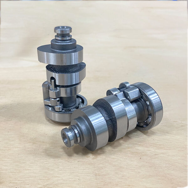 Side angle of Yamaha Mio M3 racing camshaft for performance motorcycles