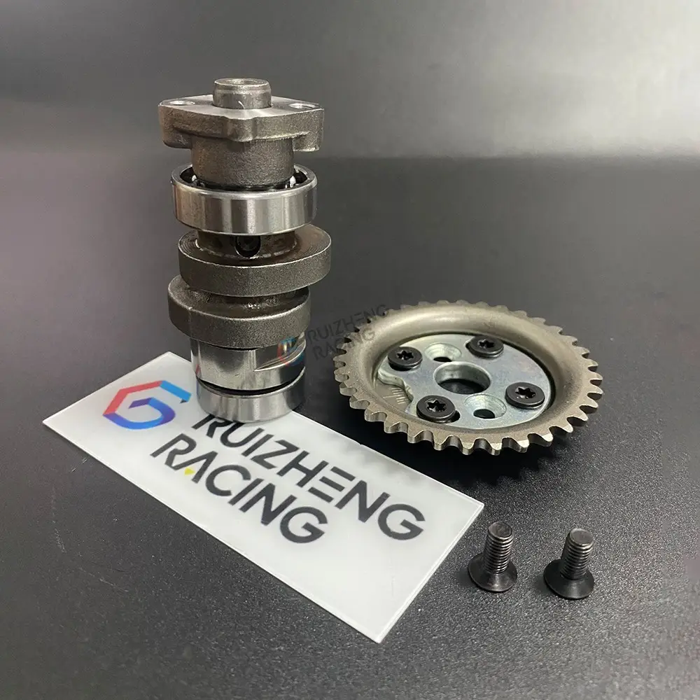 KVY camshaft and Gigi Timing sprocket detailed view - High-performance engine parts for Vario and Beat