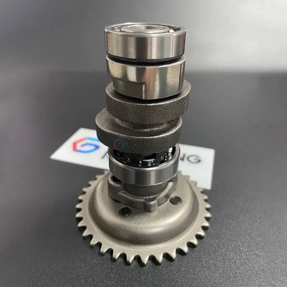 KVY camshaft and Gigi Timing sprocket angled view - Performance upgrade for Honda Scoopy and Beat