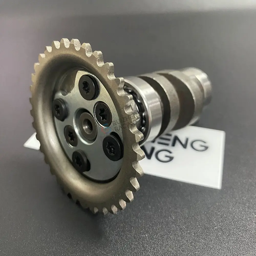 KVY camshaft and Gigi Timing sprocket side view - Performance motorcycle parts for Vario 150