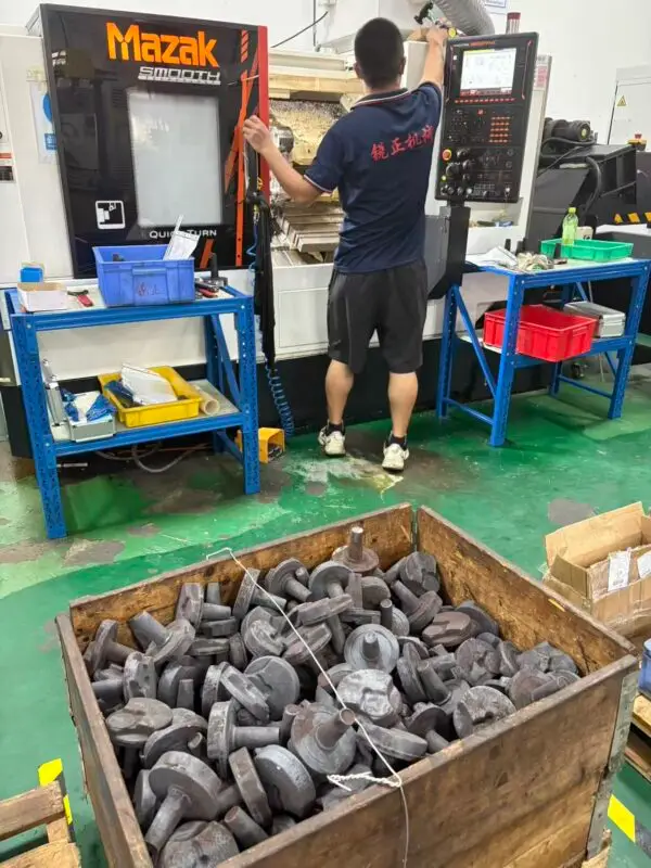 KR150 Crankshaft blank prepared for machining